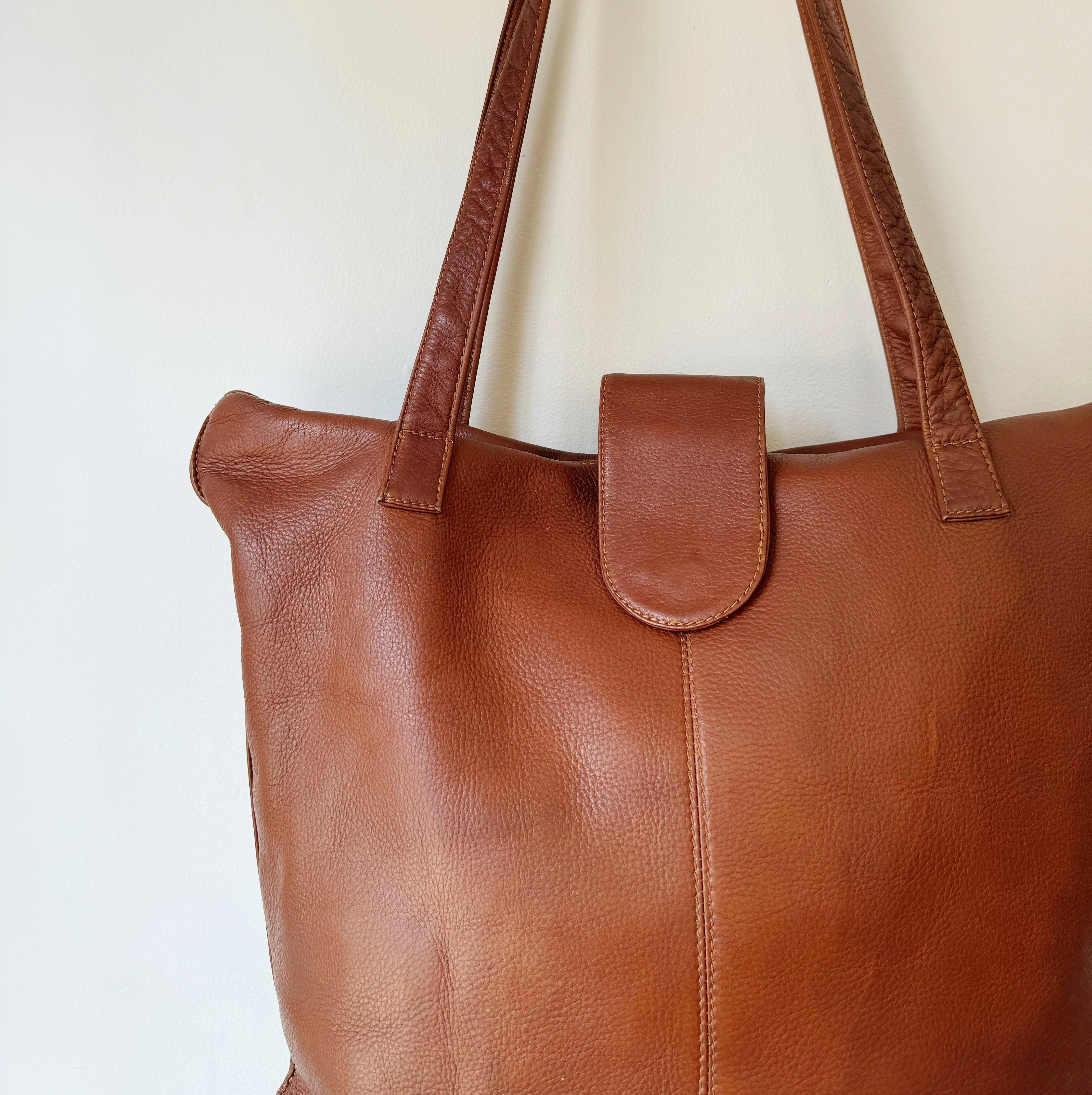 Auburn Slouchy Leather Tote