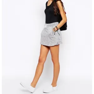 Banana Republic - Gray Jersey Pull-On Skirt