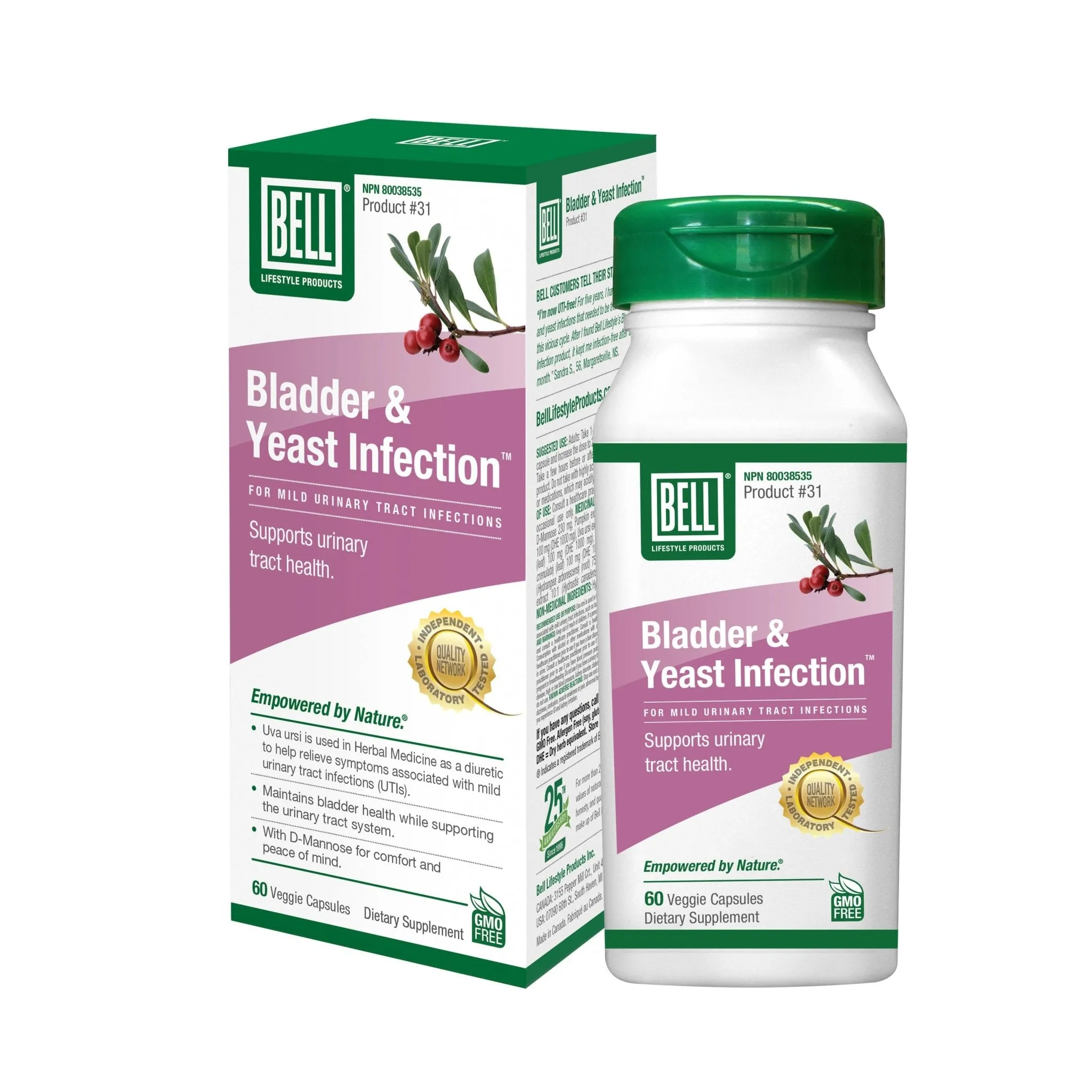 Bell Bladder & Yeast Infection 60 Capsules