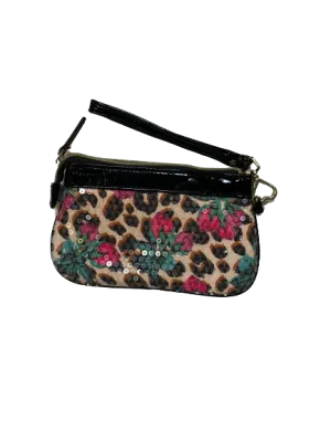 Betsey Johnson Sequin Floral Wristlet