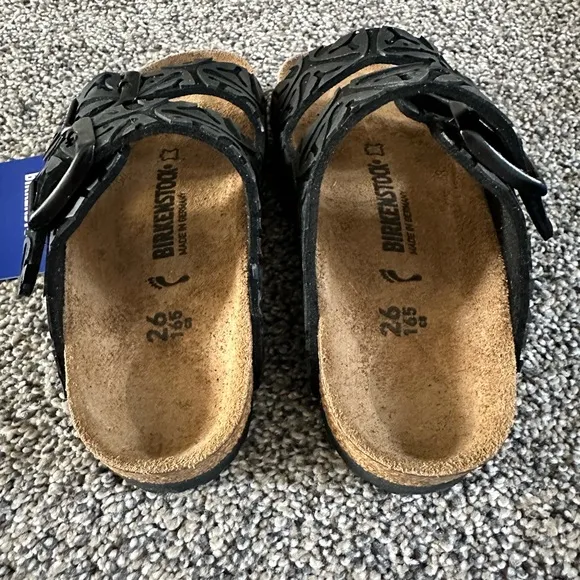 Birkenstock Arizona Kids - Microfiber - Seaweed Black - Size 26 — US Kids 8