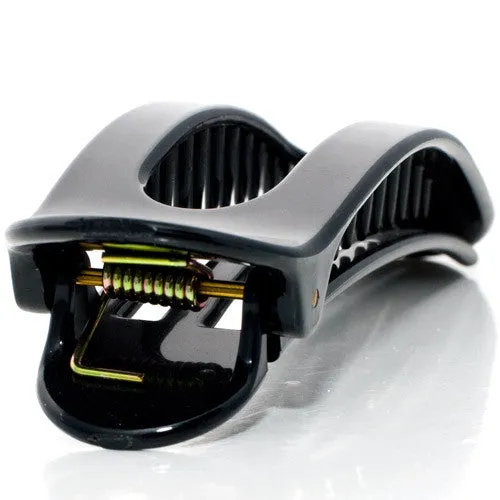 Black Large Open Oval Fork Beak Salon Clip