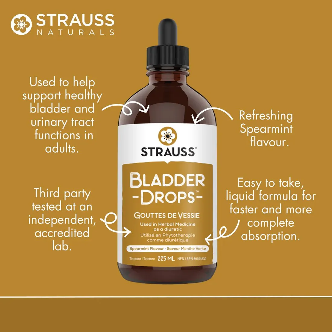 Bladder Drops™ Bladder - Diuretic Support Supplement 100mL