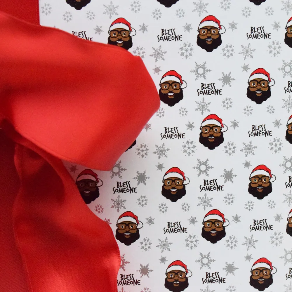 Bless Someone Wrapping Paper - White