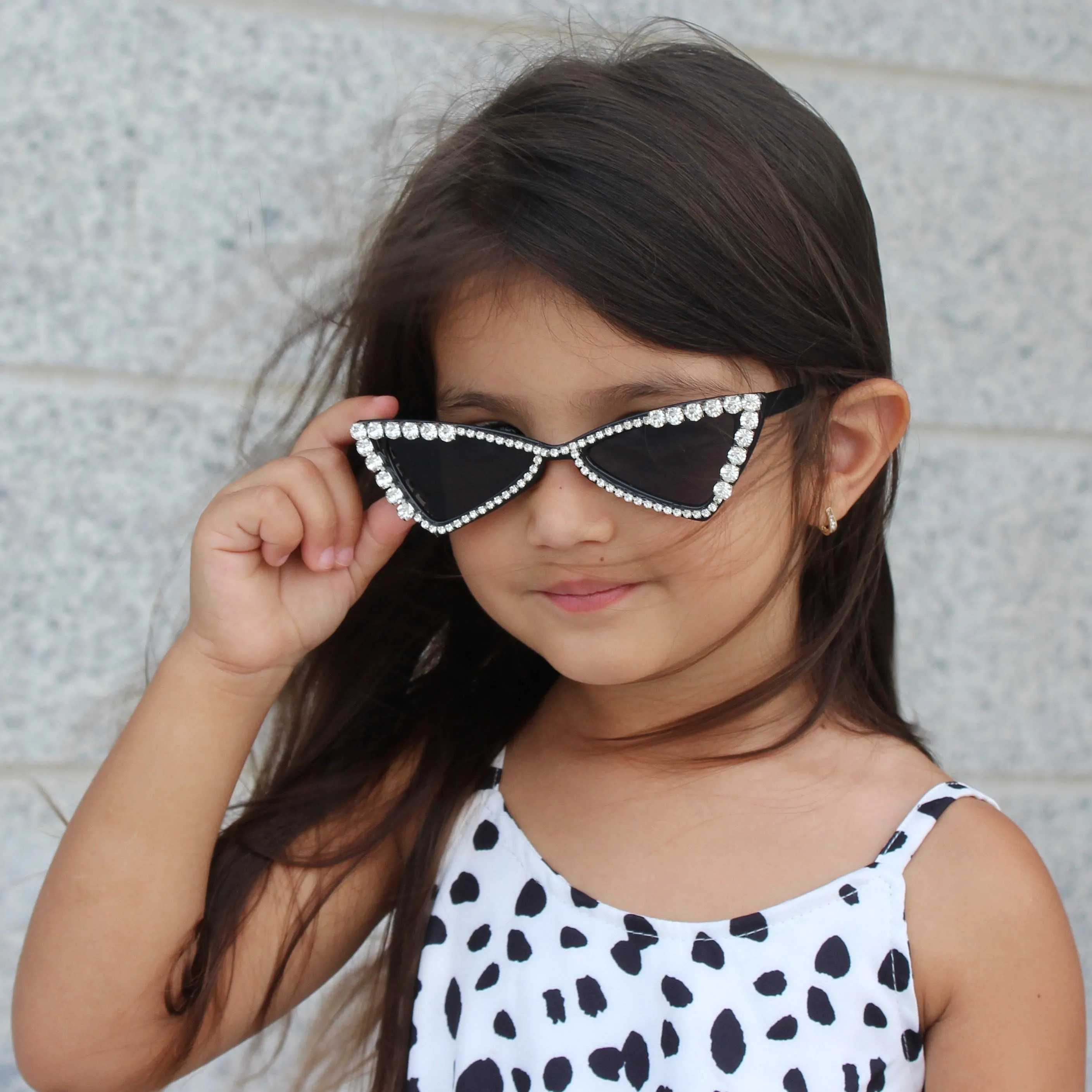 Bling Cat Eye Kids Glasses