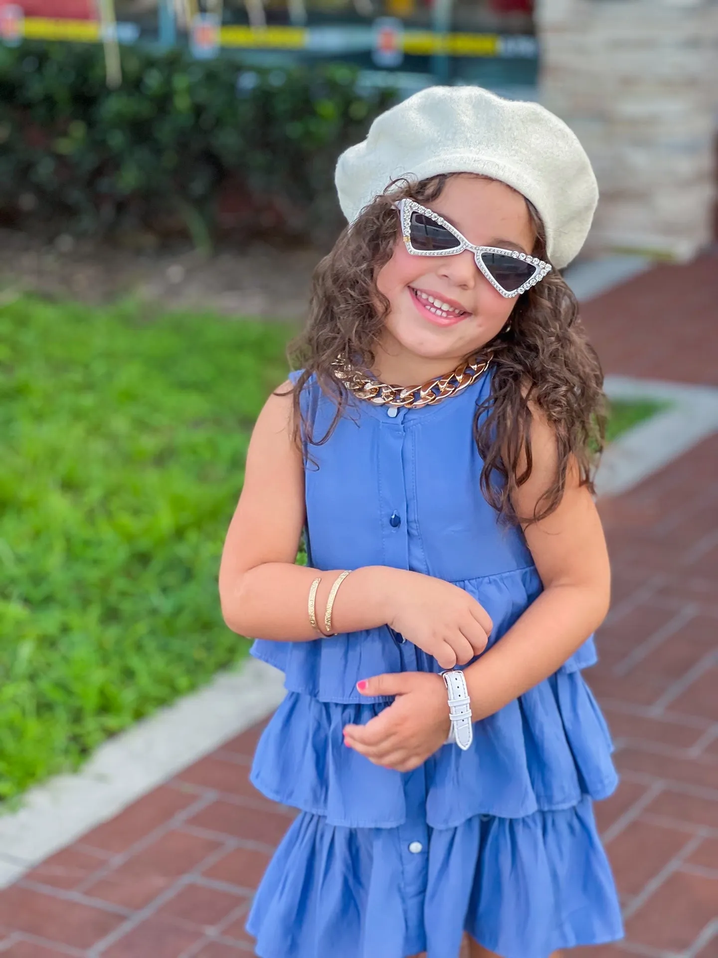 Bling Cat Eye Kids Glasses
