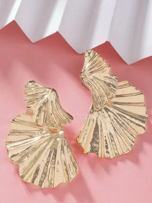 Bohey by KARATCART Gold-Plated Contemporary Drop Earrings for Women