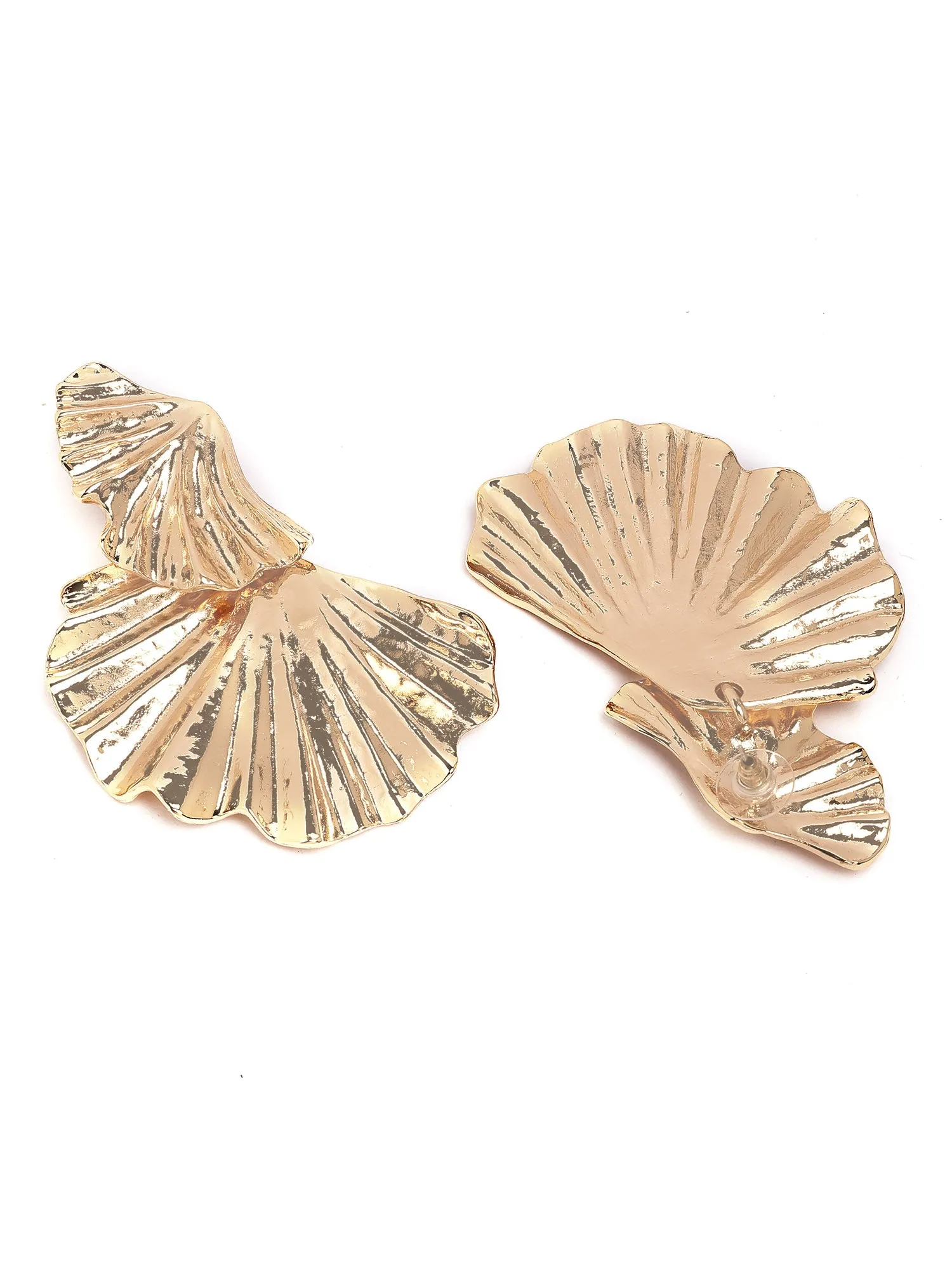 Bohey by KARATCART Gold-Plated Contemporary Drop Earrings for Women