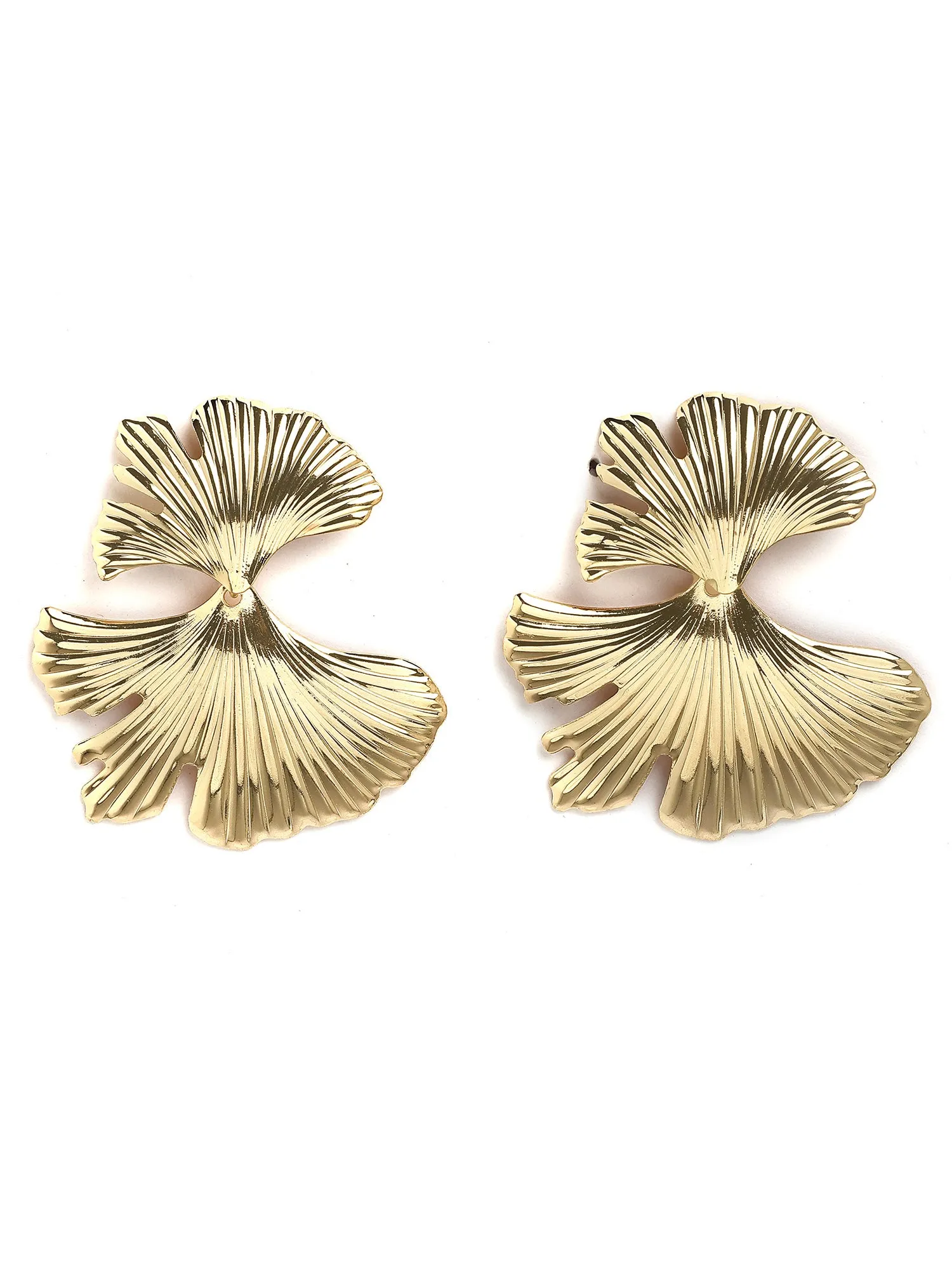 Bohey by KARATCART Gold-Plated Contemporary Drop Earrings for Women