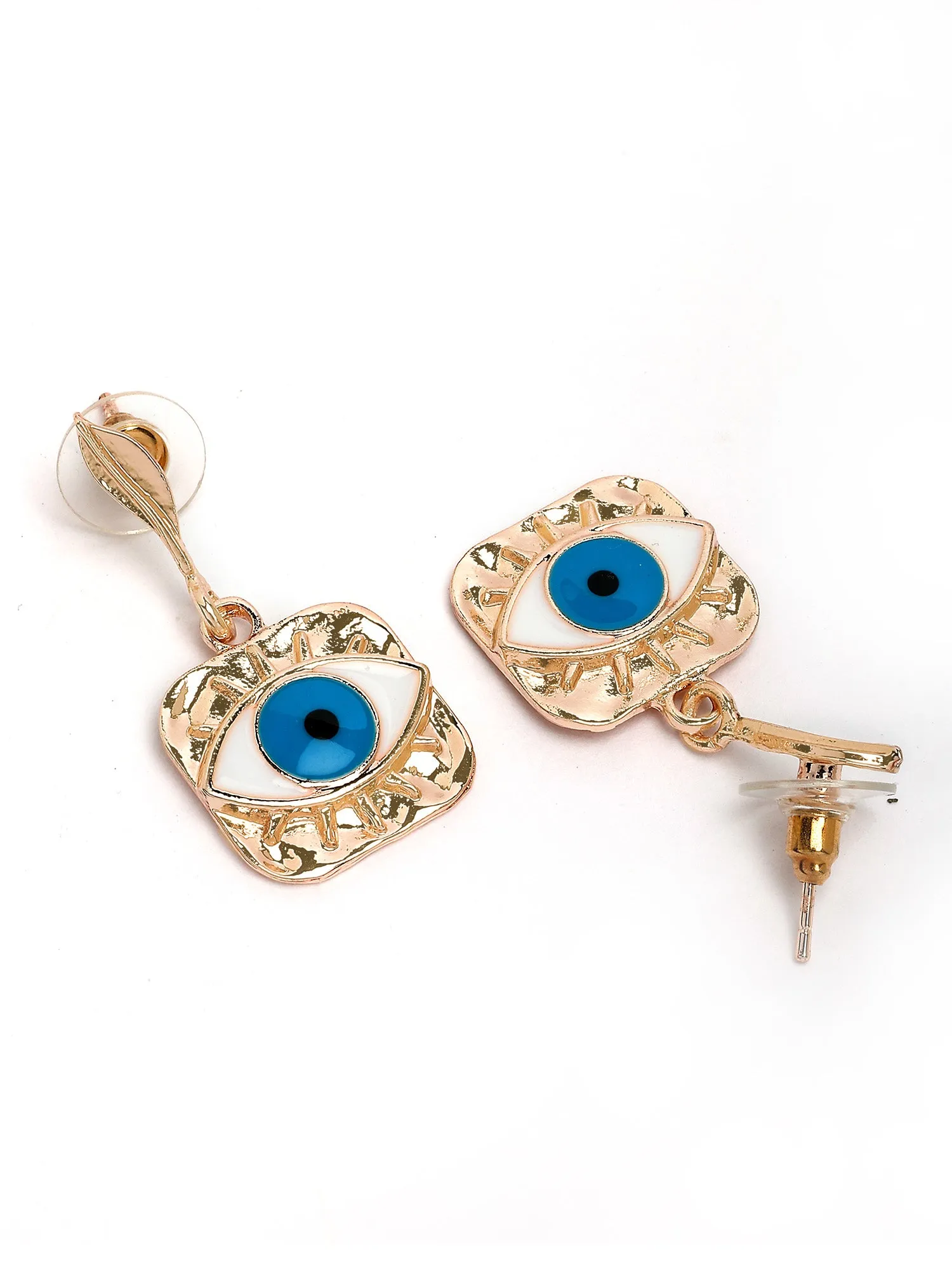 Bohey by KARATCART Gold-Plated Contemporary Gold Drop Earrings for Women
