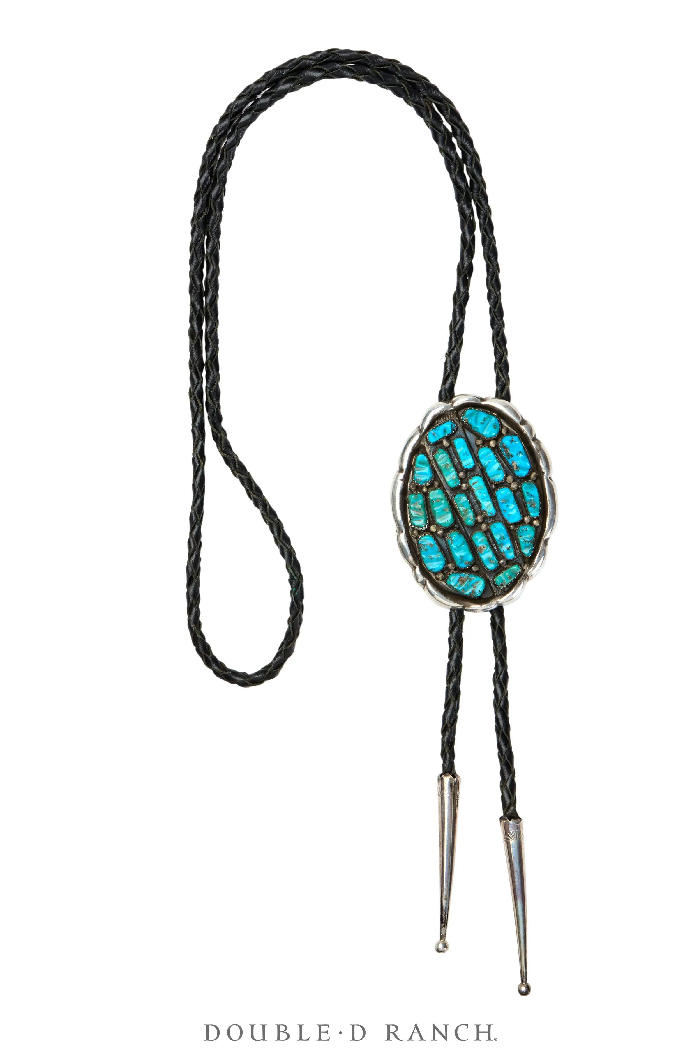 Bolo, Cluster, Turquoise, Leekity Hallmark, Vintage, 3464