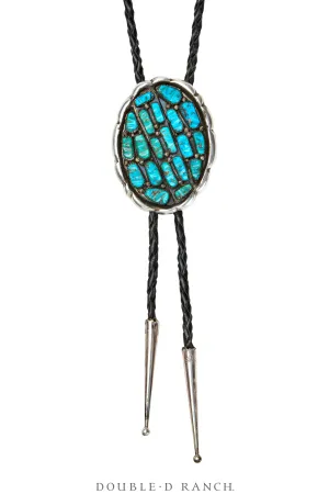 Bolo, Cluster, Turquoise, Leekity Hallmark, Vintage, 3464