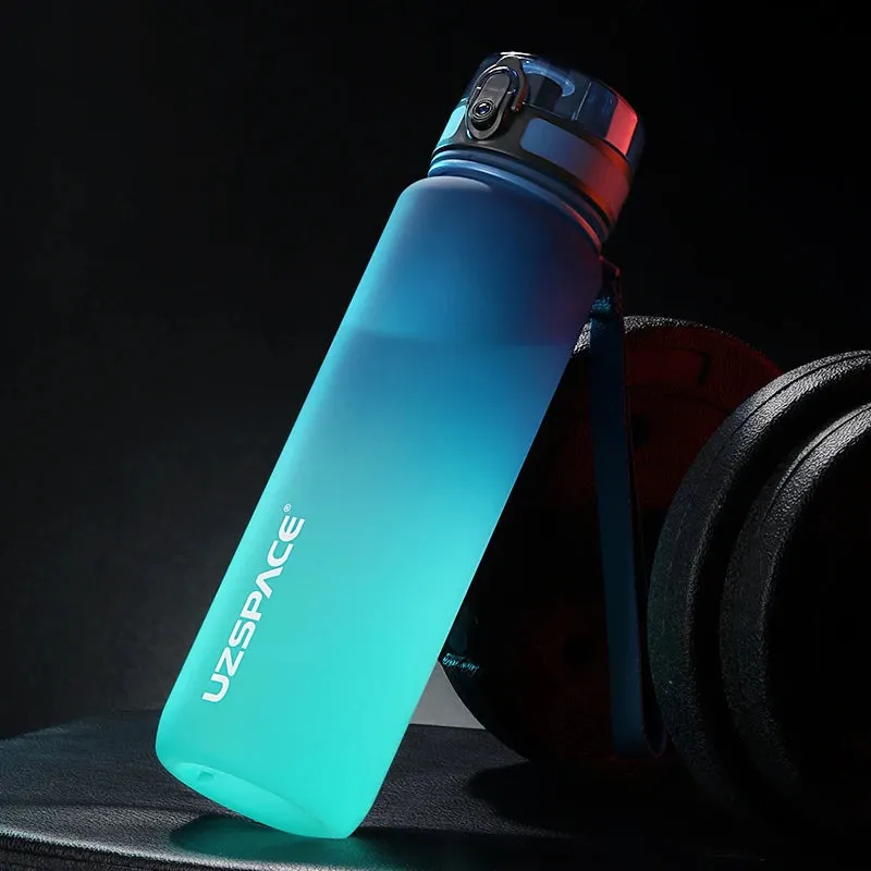 BPA-Free Sports Water Bottle Set - Portable Leak-proof Shaker Bottles in 500ml, 800ml, and 1000ml Sizes for Tour Gym