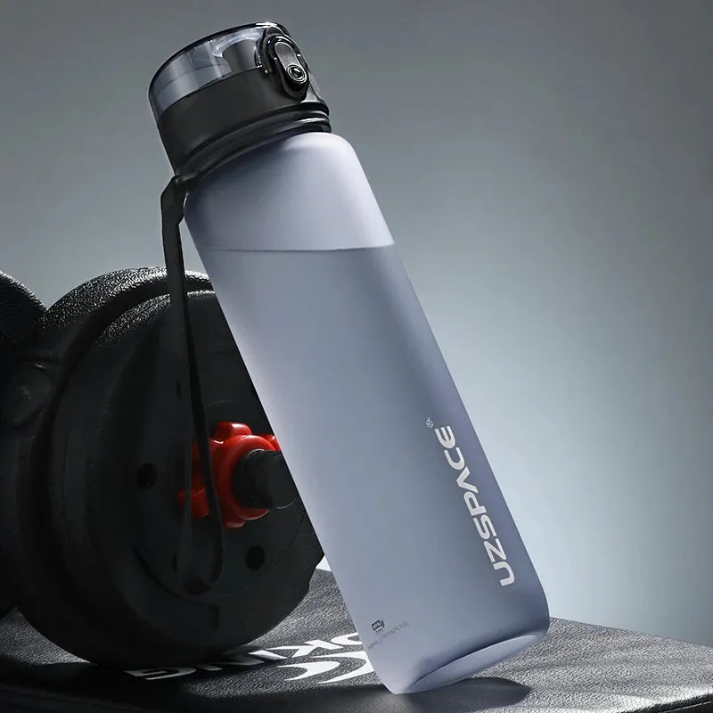 BPA-Free Sports Water Bottle Set - Portable Leak-proof Shaker Bottles in 500ml, 800ml, and 1000ml Sizes for Tour Gym