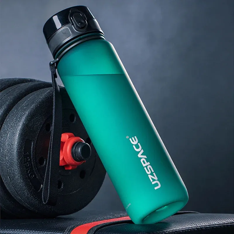 BPA-Free Sports Water Bottle Set - Portable Leak-proof Shaker Bottles in 500ml, 800ml, and 1000ml Sizes for Tour Gym