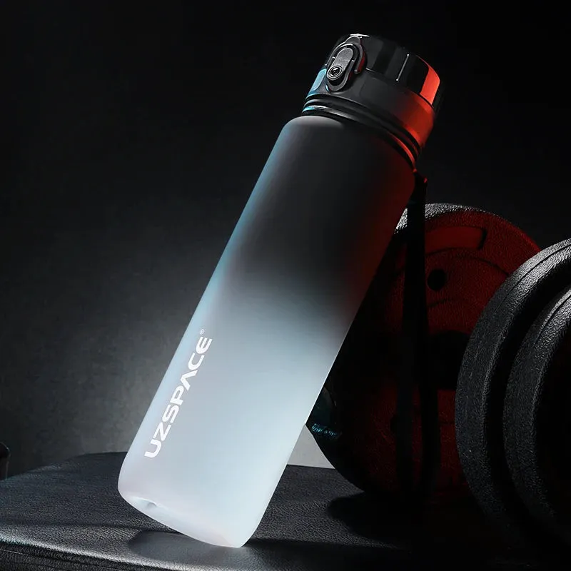 BPA-Free Sports Water Bottle Set - Portable Leak-proof Shaker Bottles in 500ml, 800ml, and 1000ml Sizes for Tour Gym
