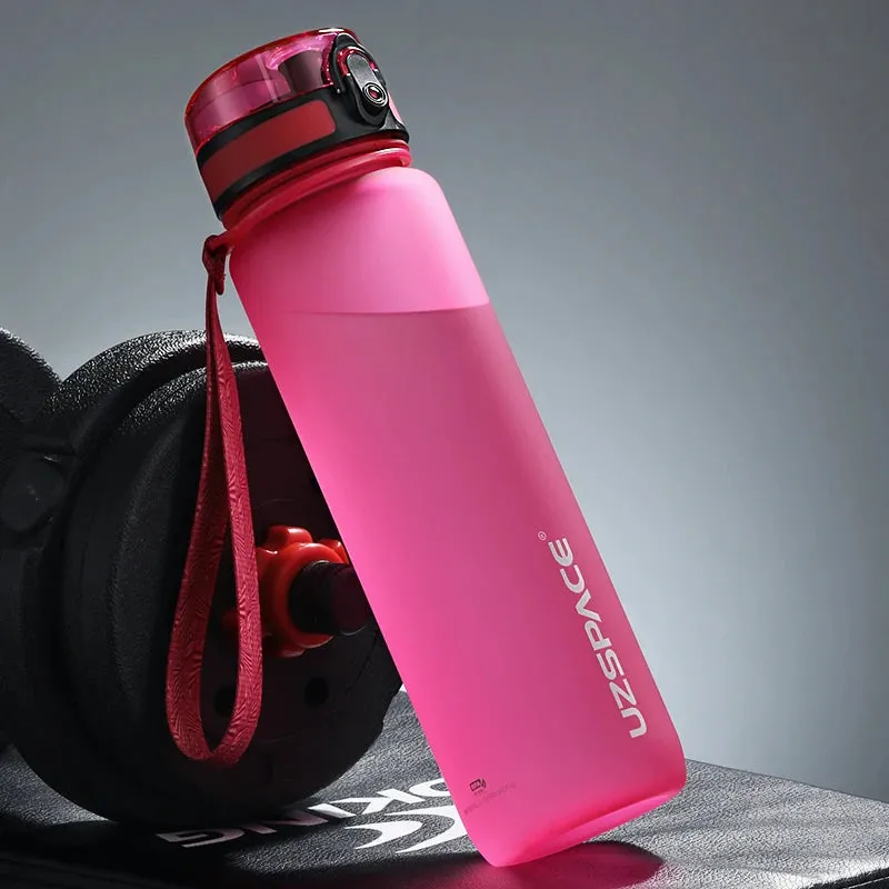 BPA-Free Sports Water Bottle Set - Portable Leak-proof Shaker Bottles in 500ml, 800ml, and 1000ml Sizes for Tour Gym