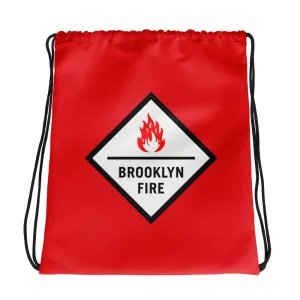 Brooklyn Fire Drawstring Bag