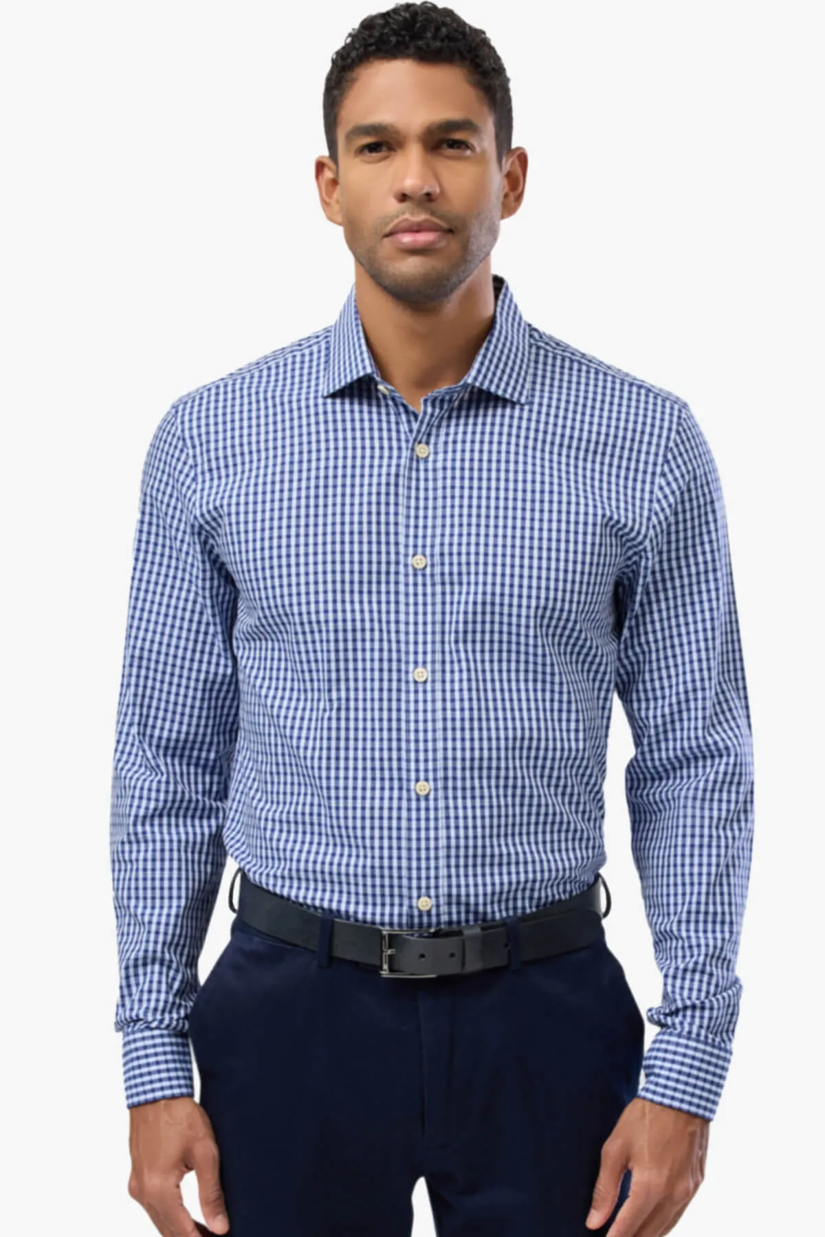 Brooksfield | Check Slim Fit Dress Shirt