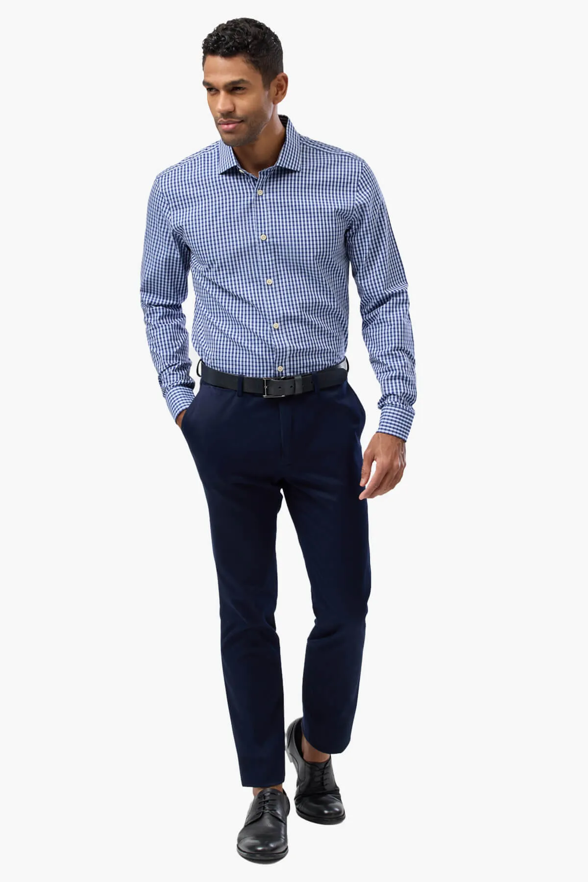 Brooksfield | Check Slim Fit Dress Shirt
