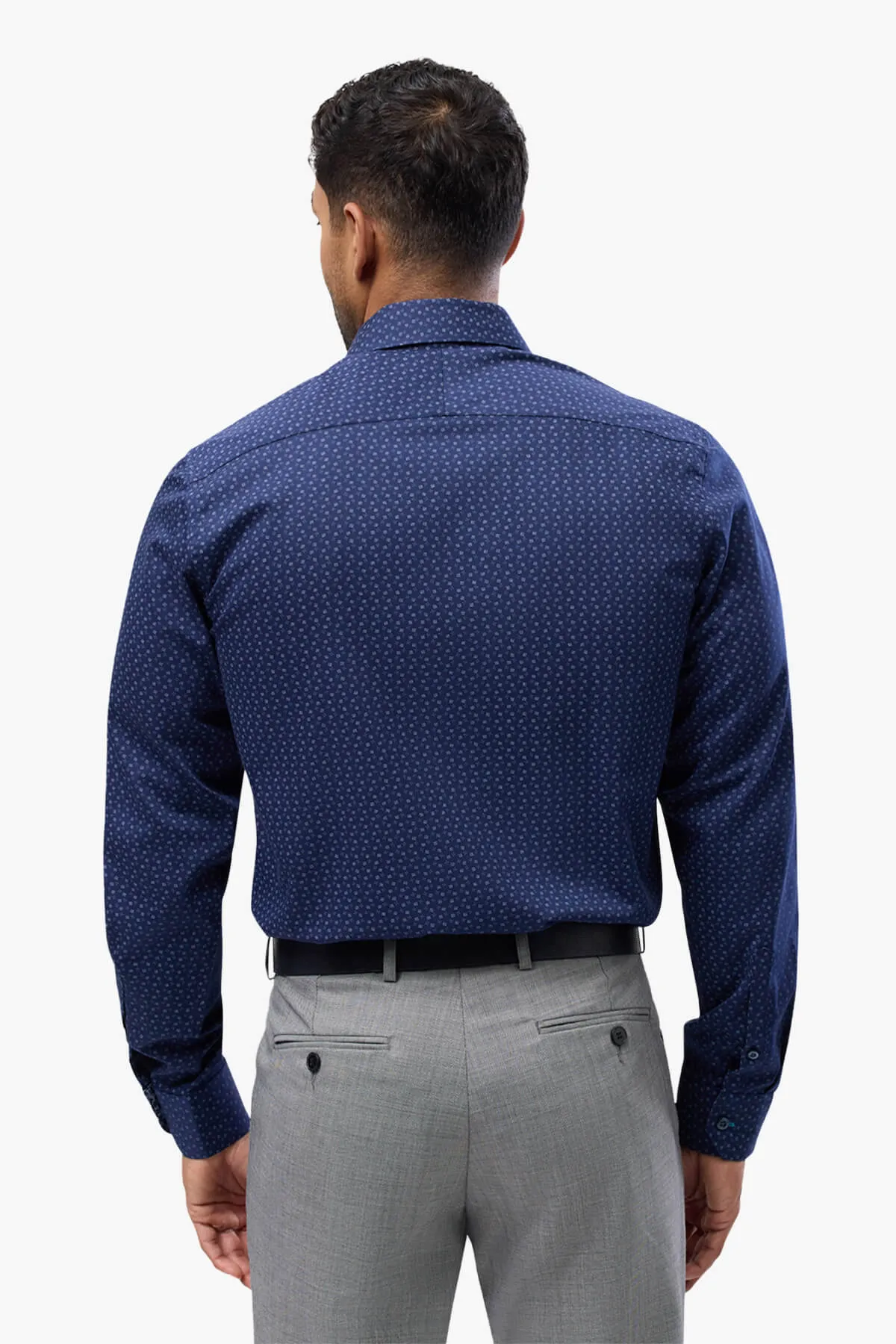 Brooksfield | Geometric Print Regular Fit Business Shirt