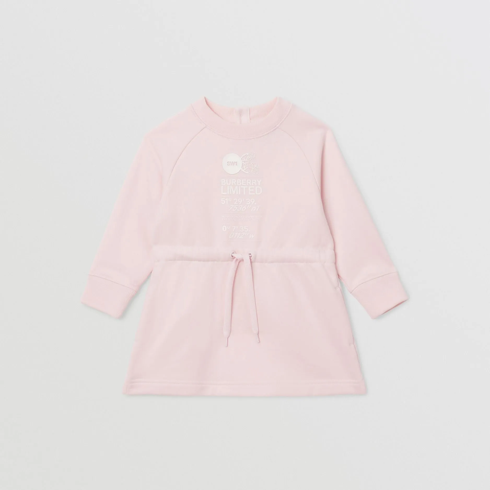 Burberry Baby Pink Montage Print cotton dress