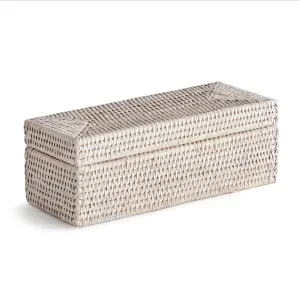 Burma Rattan 3 Compartment Lidded Box