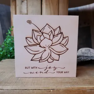 But with Joy Leather Wall Art