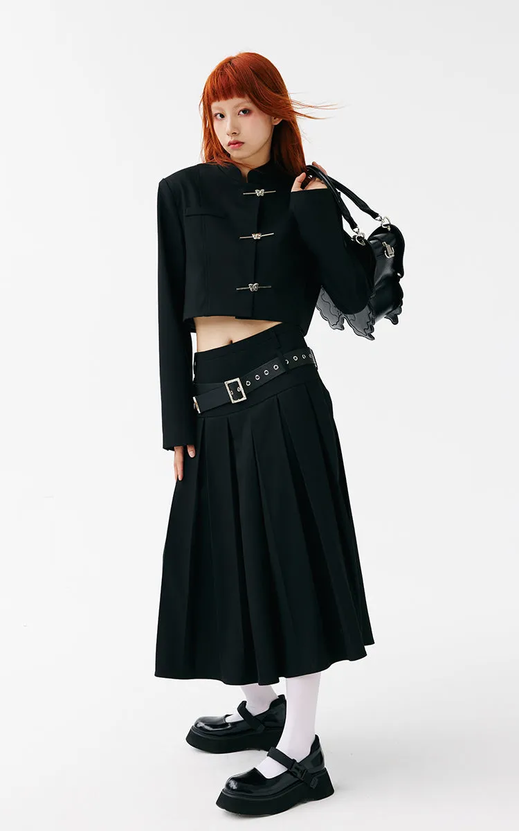 Butterfly Black Faux Leather Handbag