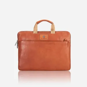 BUY SLIM LAPTOP SLEEVE | ZIP AROUND LAPTOP FOLDER, TAN | JEKYLL AND HIDE UK
