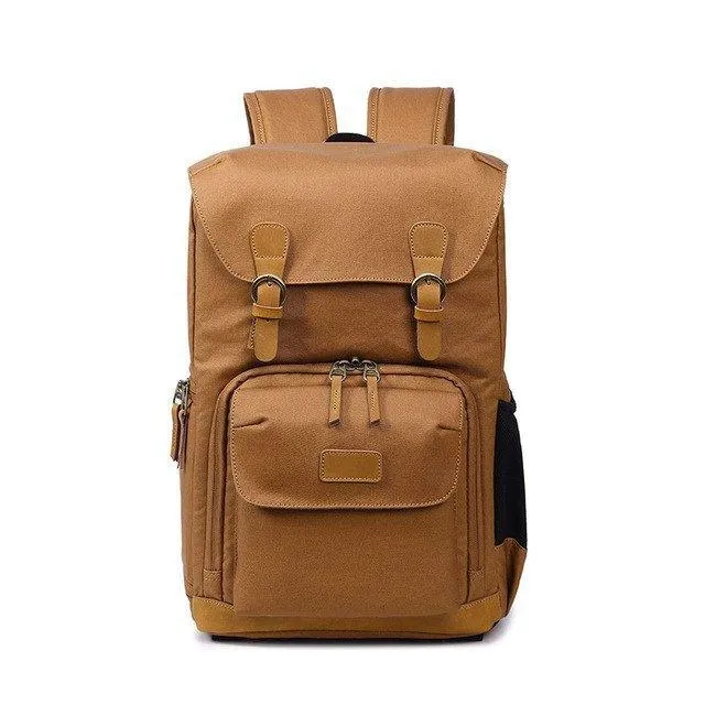 Camera Backpack Canvas with Laptop Compartment