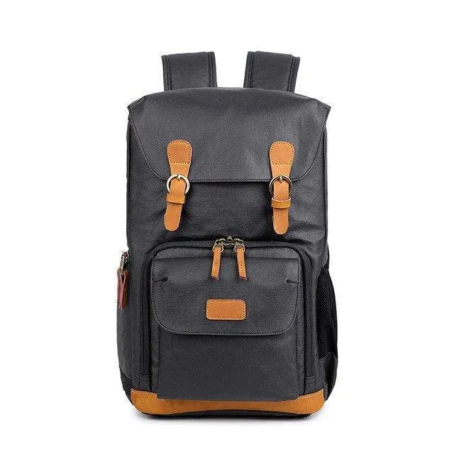 Camera Backpack Canvas with Laptop Compartment