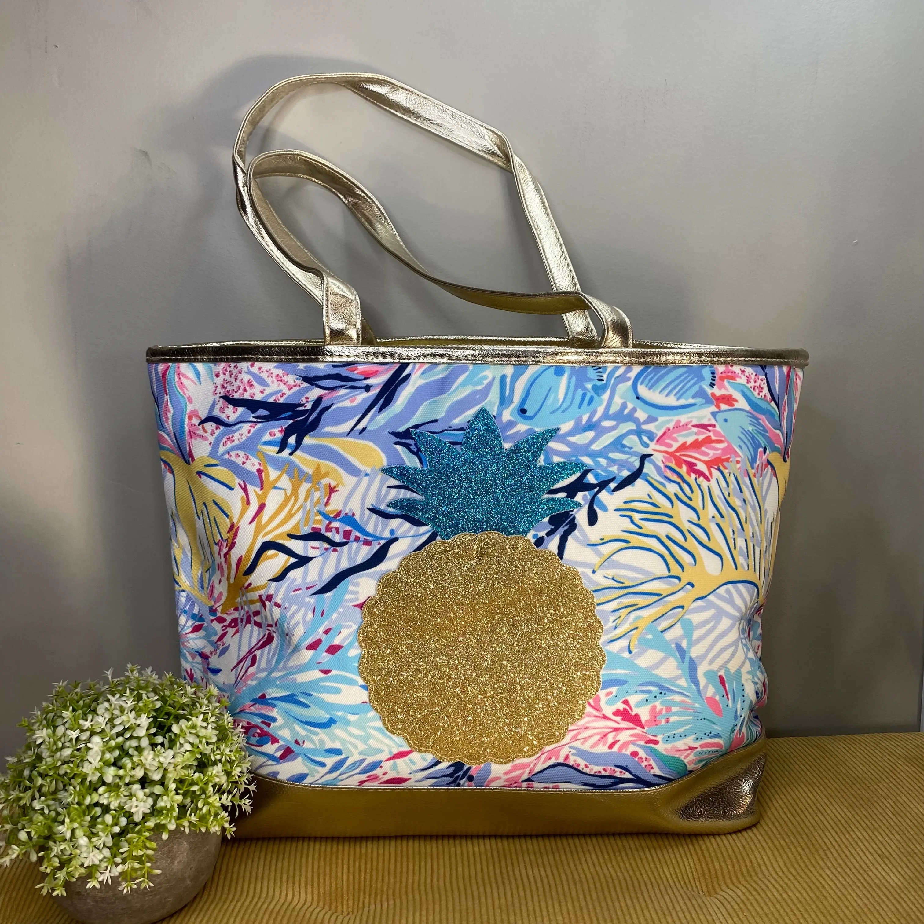 Carry All Bag - Coral Reef with Pineapple