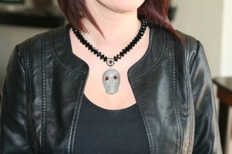 Carved Skull Necklace