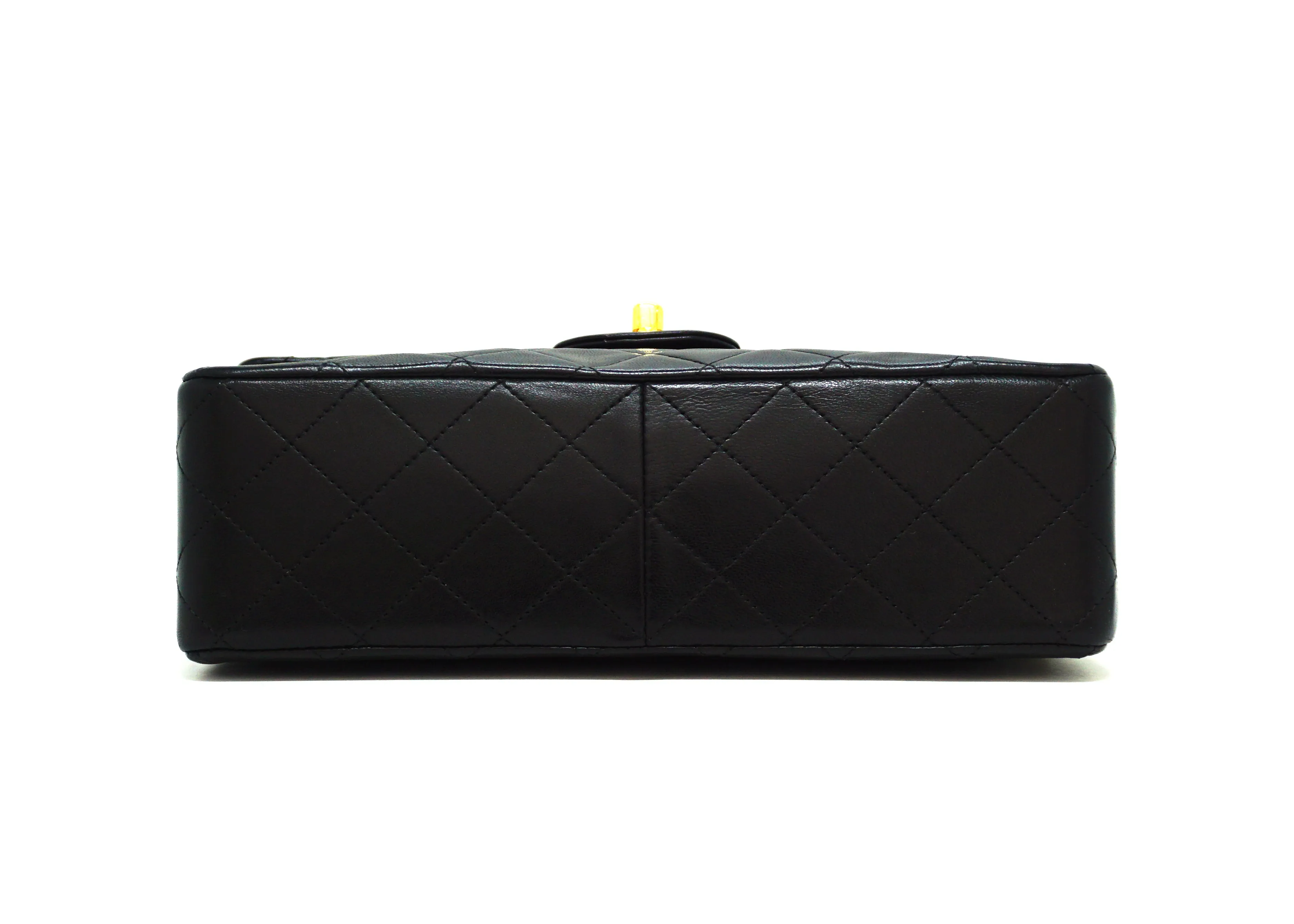 Chanel Vintage Black Lambskin Large Classic Double Flap
