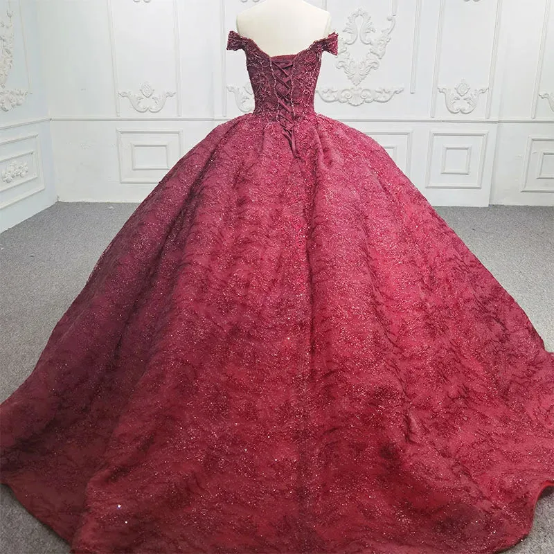 Charming Burgundy Sweetheart Party Dresses Sleeveless Pleated Ball Gown