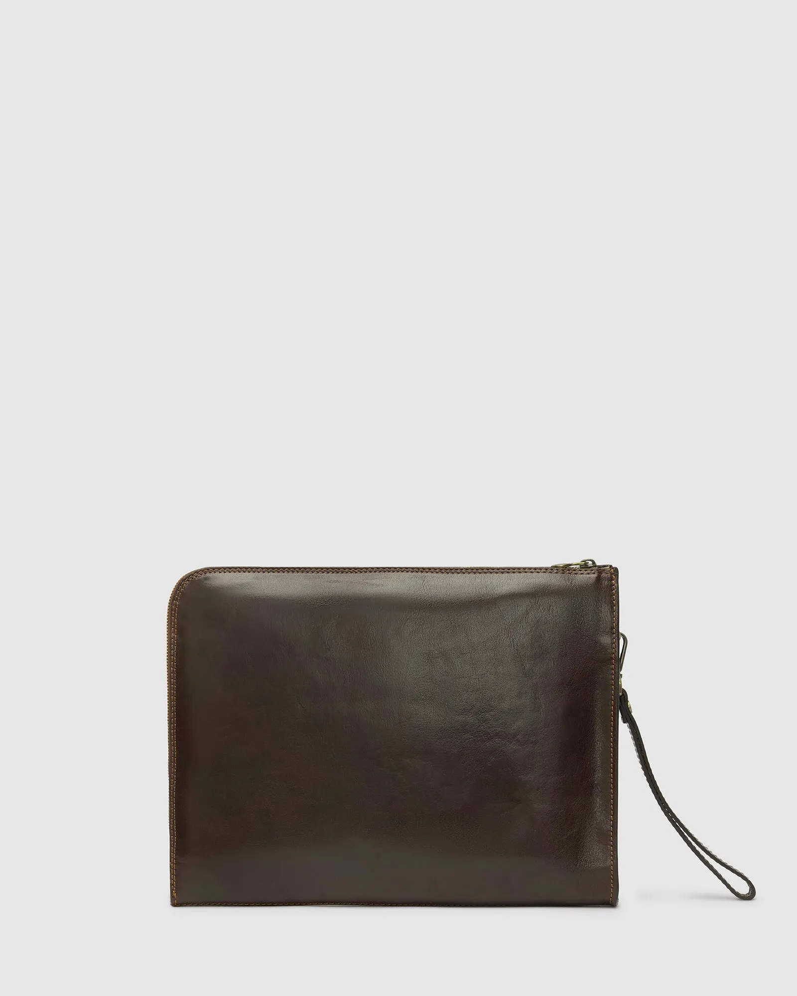 Charta Brown - Leather Document Holder 13" laptop