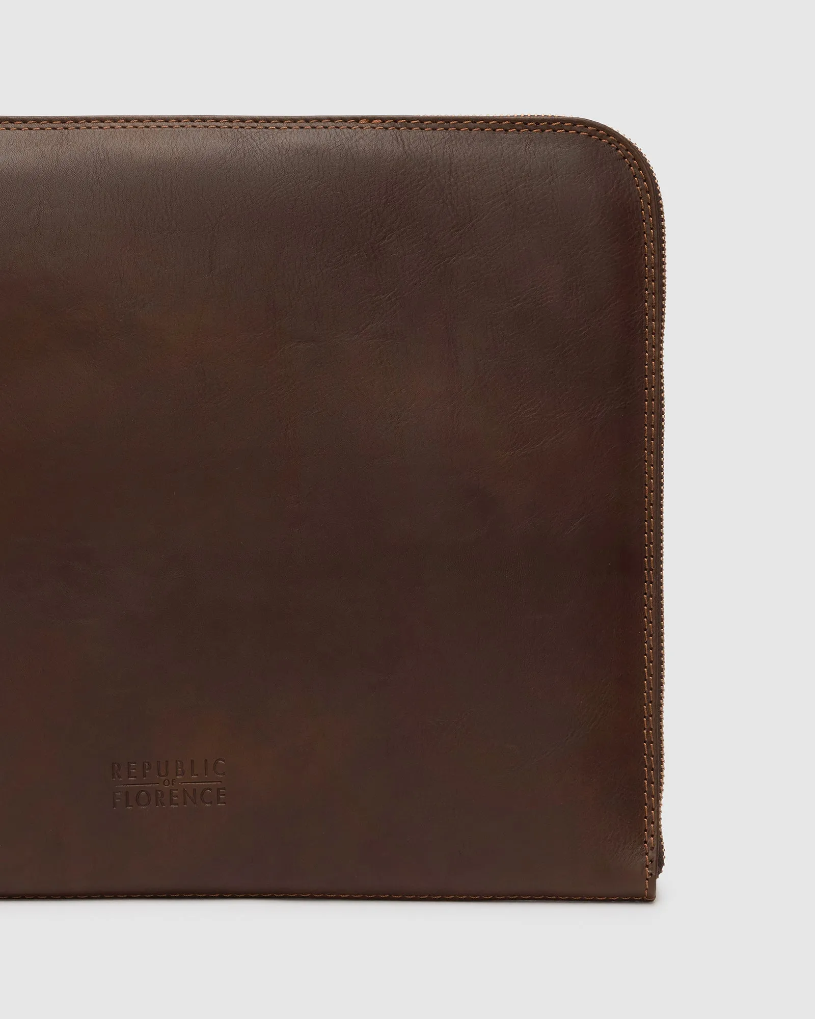 Charta Choc Matt - Leather Document Holder - 13' laptop