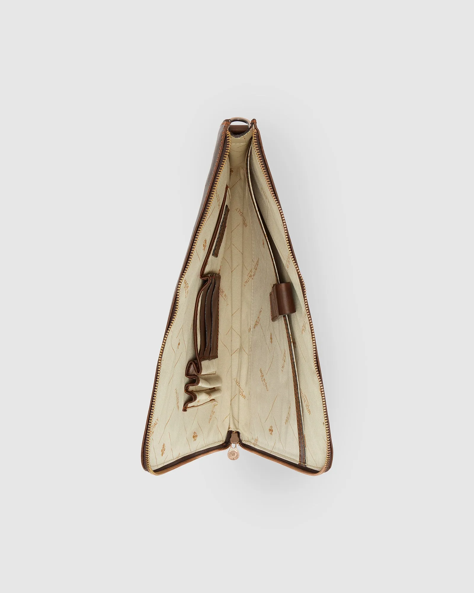 Charta Choc Matt - Leather Document Holder - 13' laptop