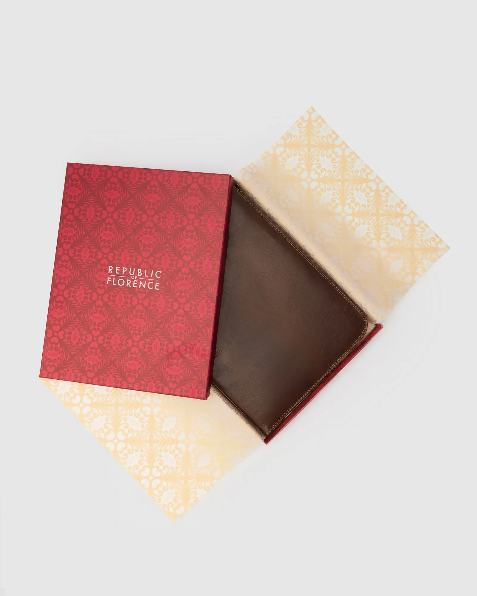 Charta Choc Matt - Leather Document Holder - 13' laptop