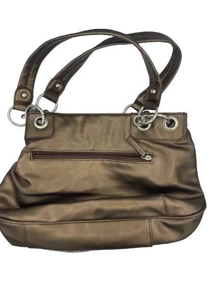 Cleo Metallic Brown Shoulder Bag