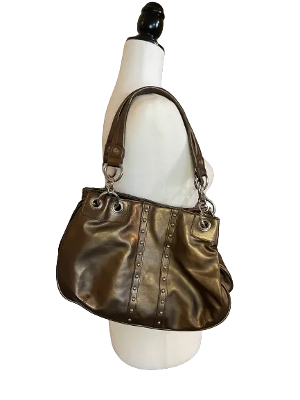 Cleo Metallic Brown Shoulder Bag