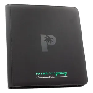 Collector's Series 12 Pocket Zip Trading Card Binder - BLACK