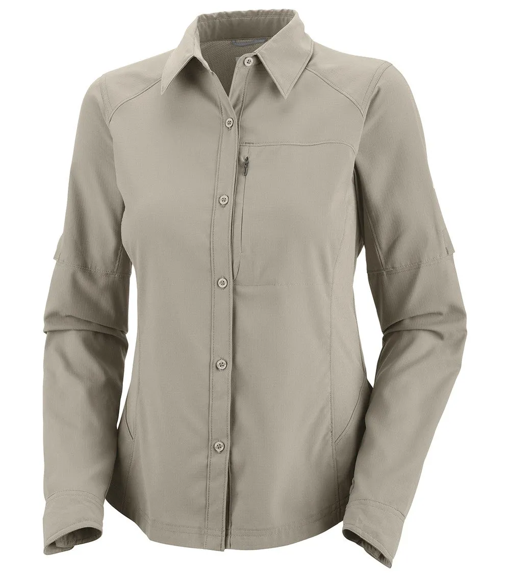 Columbia Silver Ridge Long Sleeve Womens Shirt Fossil