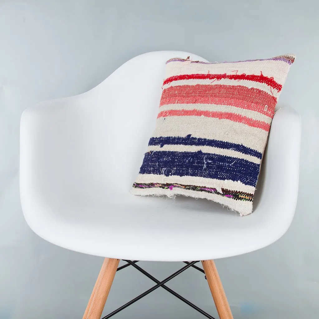 Contemporary Multiple Color Kilim Pillow Cover 16x16 8266