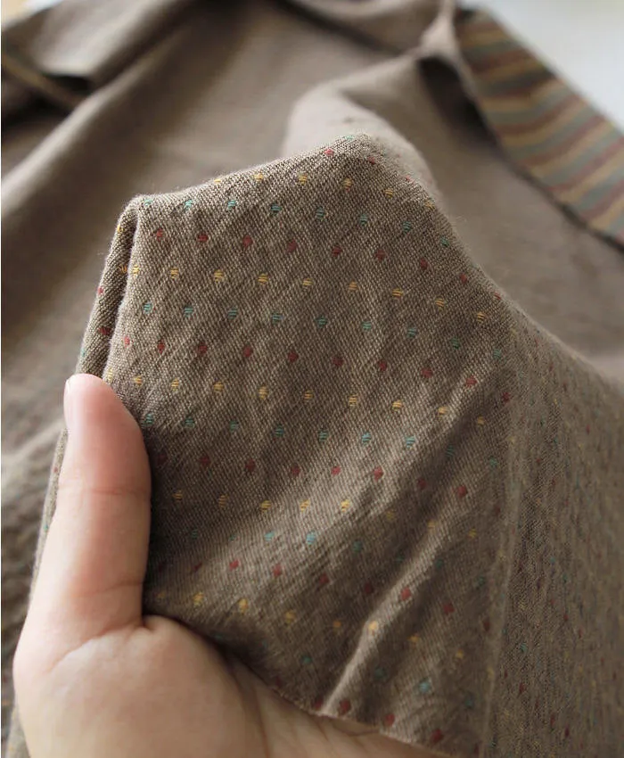 Cotton Fabric Tiny Dots - Mocha Beige - By the Yard 46859 58647-1