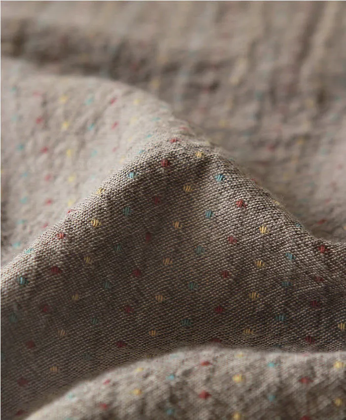 Cotton Fabric Tiny Dots - Mocha Beige - By the Yard 46859 58647-1