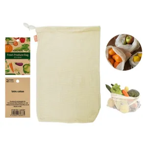 Cotton Fresh Produce Bag L 25x42cm
