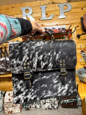 Cowhide Briefcase- Laptop Bag- Business