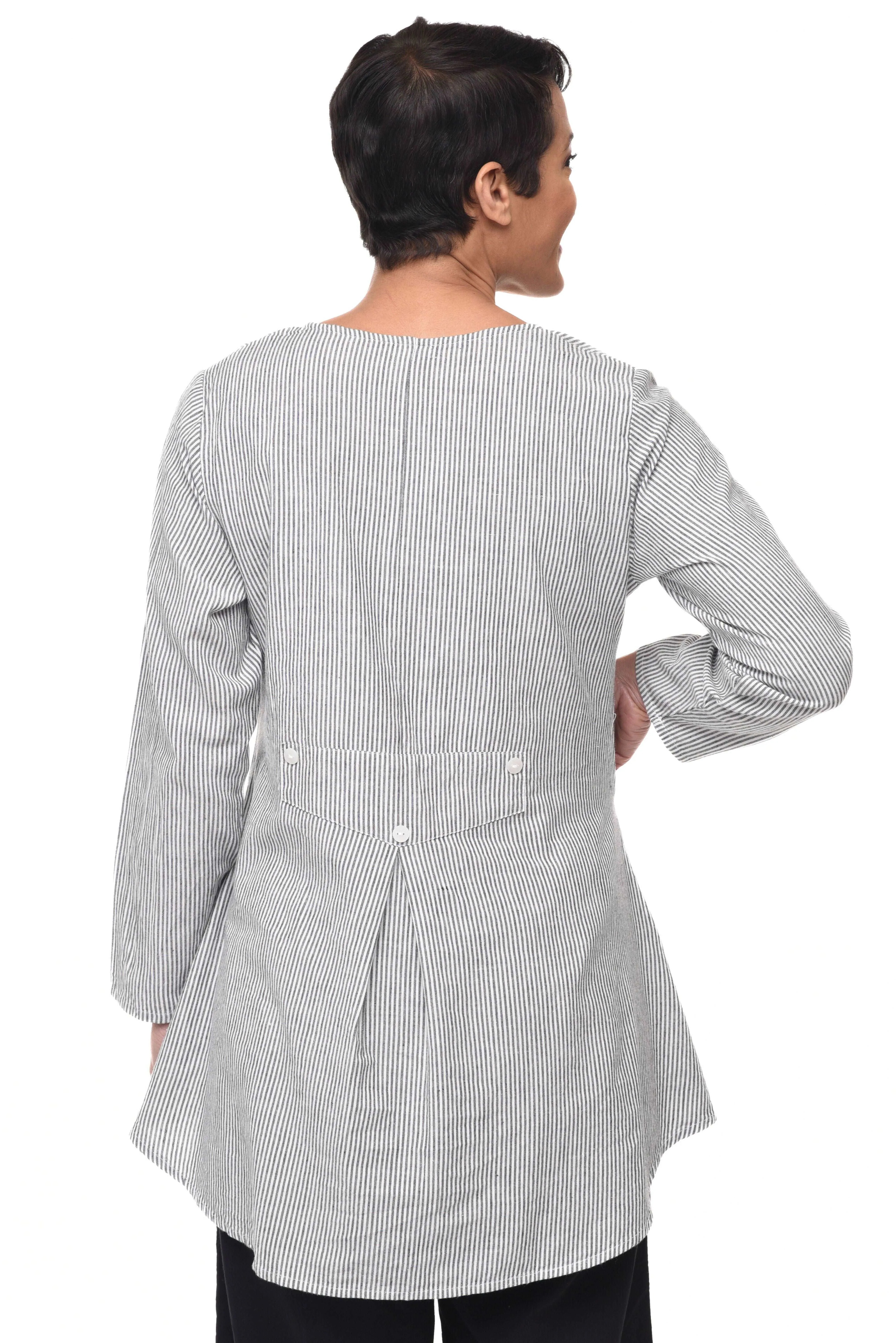 CV679 Ivy Jacket in Ticking Stripe